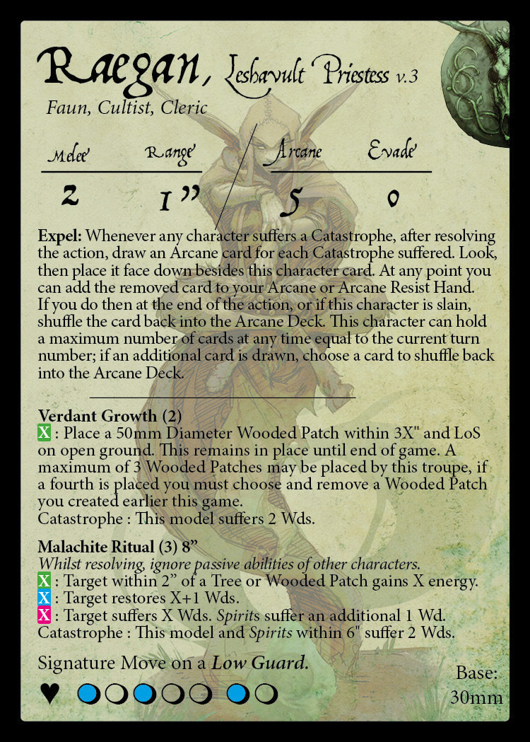 Raegan, Leshavult Priestess